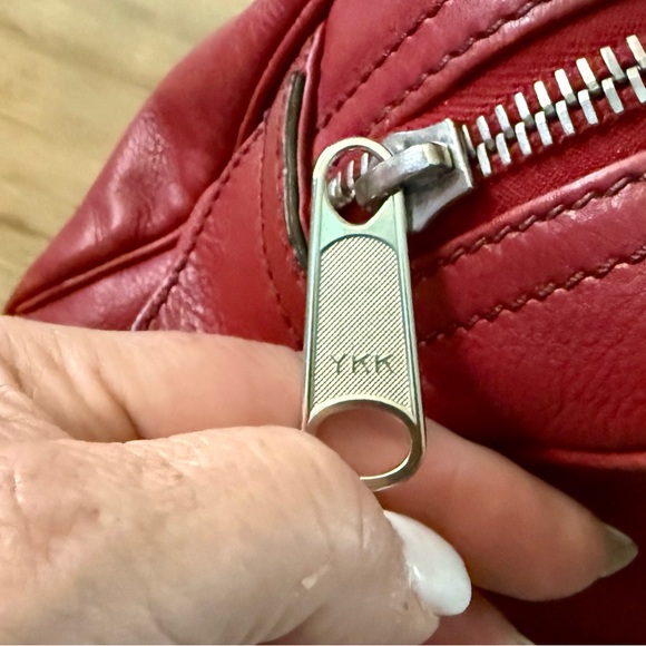 Marc Jacobs Red Leather Top Handle Shoulder Bag Purse